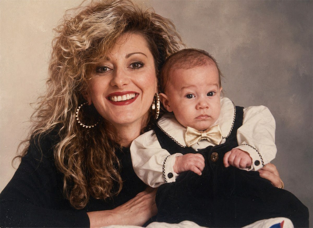 Gilda holding Aiden